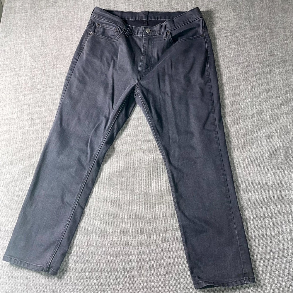 Levis‎ 541 Athletic Cut Jeans Mens 36x30 Gray Denim Cotton Stretch Tapered Leg